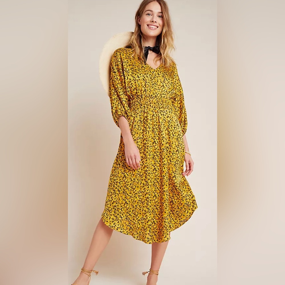 Anthropologie Marigold Midi Dress